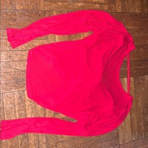 Long sleeve crop top